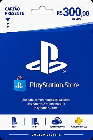 Vale-presente da PlayStation Store 300 BRL