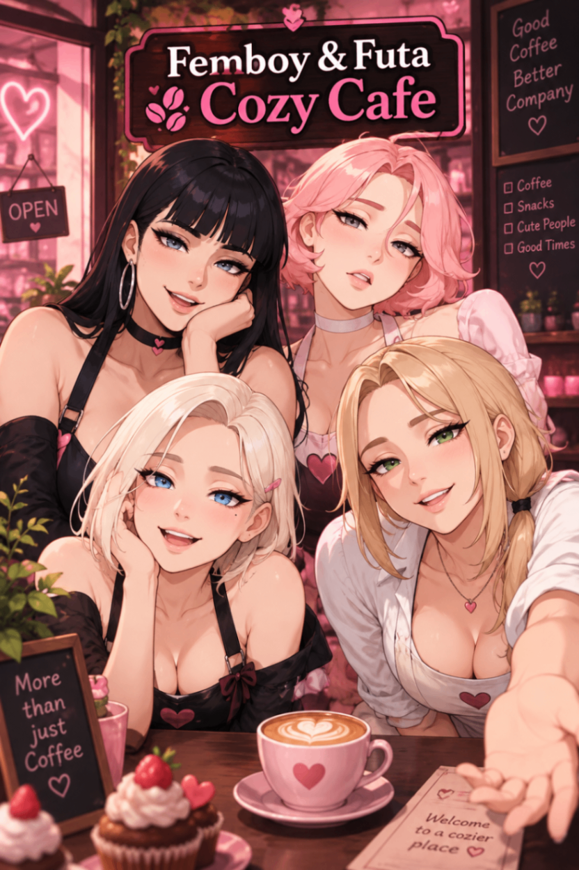 Femboy Futa Cozy Cafe